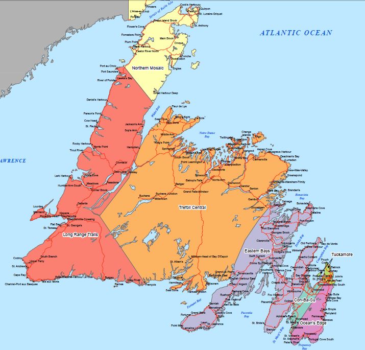 Canada Map Newfoundland And Labrador - United States Map