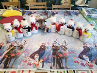 Taiga Adventure Trefoil Guild snowman craft