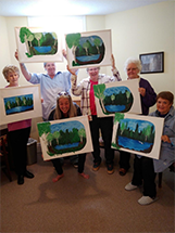 Maple Leaf Trefoil Guilds Paint night paintings