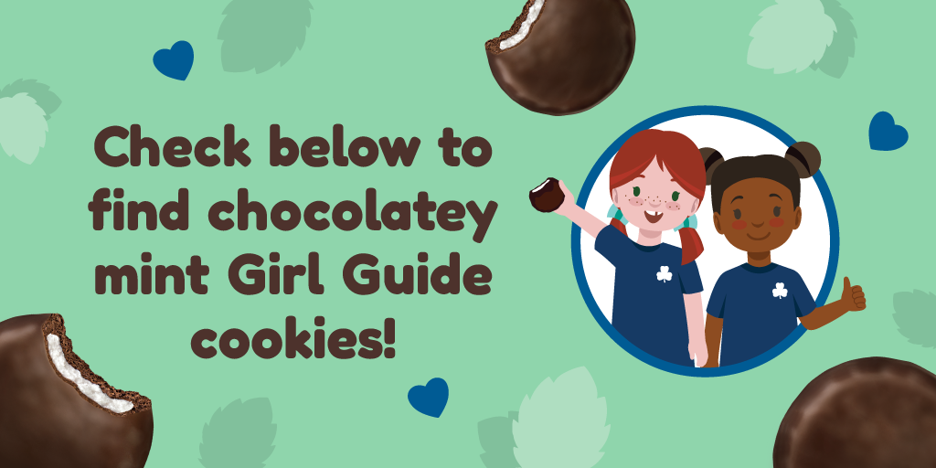 Check below to find chocolatey mint Girl Guide cookies!